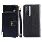 Zipper Bag PU + TPU Horizontal Flip Leather Phone Case, For vivo X70 Pro, For vivo X70 Pro+, For vivo Y15s Global Version, For vivo Y21/Y21s/Y33s